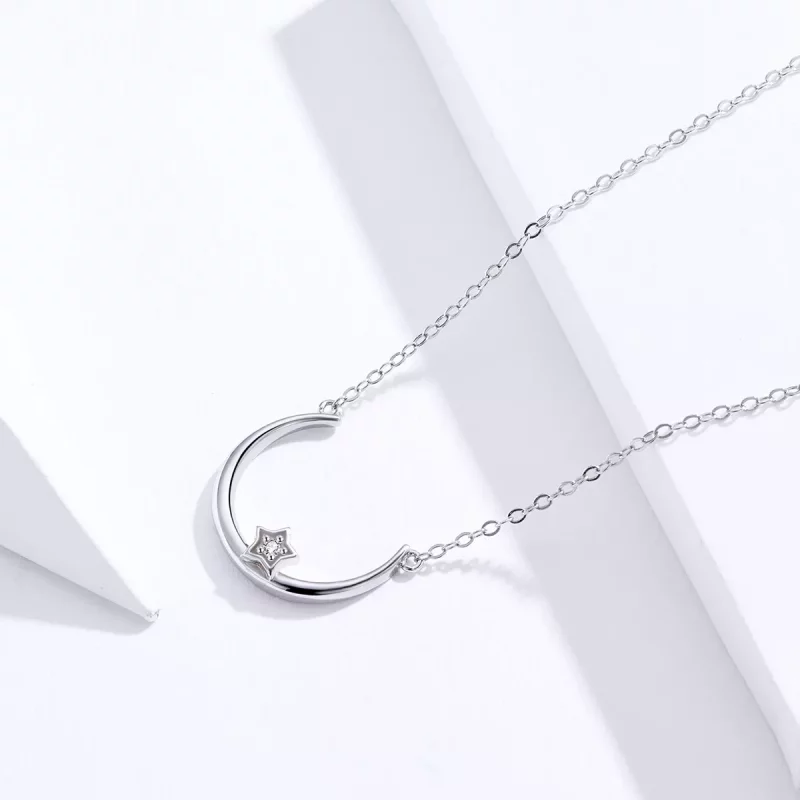 (afbeelding voor) Pandora Style Offset stercirkel Chain Ketting - SCN382 - Bekijken 3