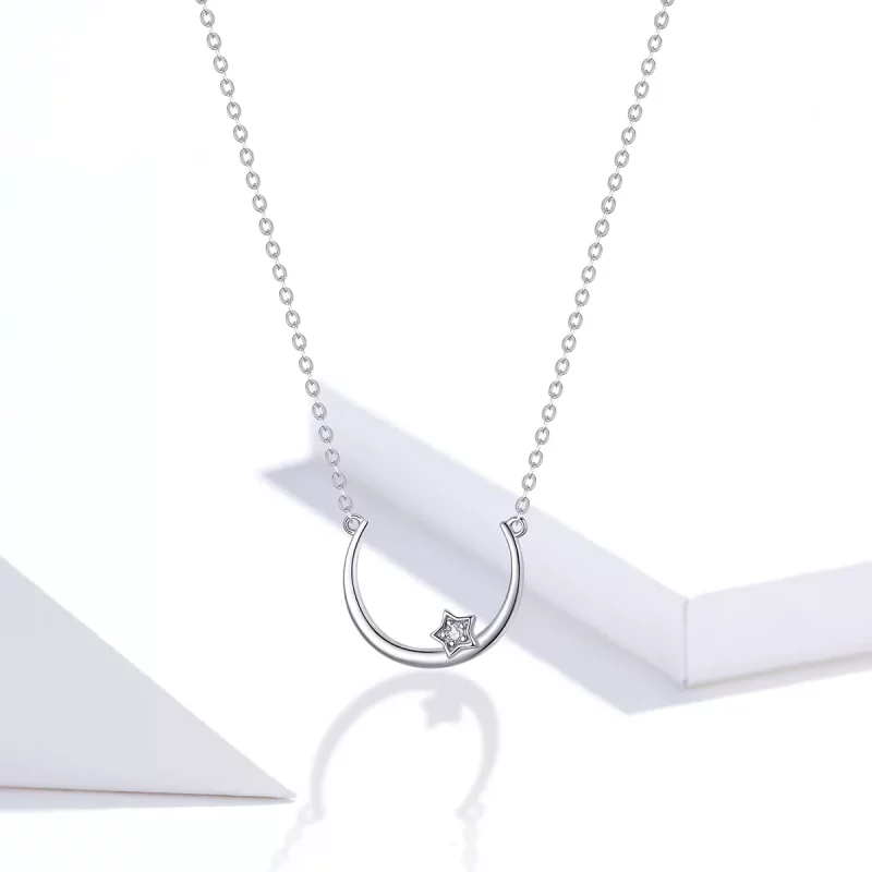 (afbeelding voor) Pandora Style Offset stercirkel Chain Ketting - SCN382 - Bekijken 5
