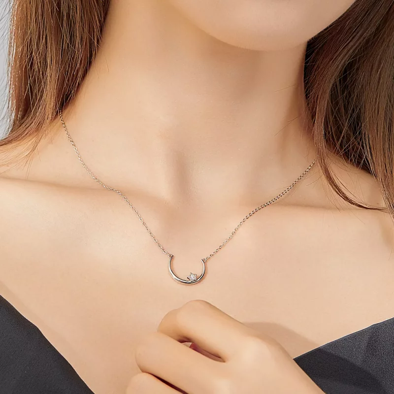 (afbeelding voor) Pandora Style Offset stercirkel Chain Ketting - SCN382 - Bekijken 8