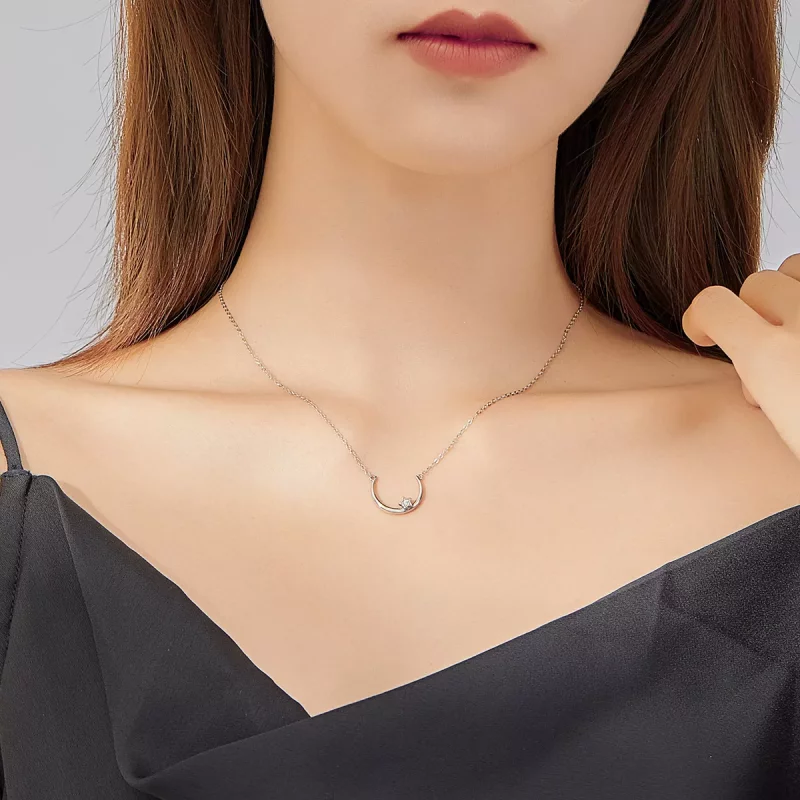 (afbeelding voor) Pandora Style Offset stercirkel Chain Ketting - SCN382 - Bekijken 9