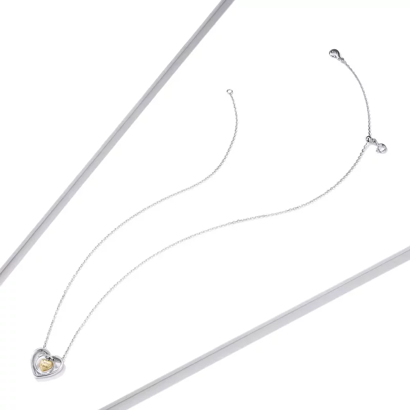 (afbeelding voor) Pandora Style Omringd door hart Ketting - BSN207 - Bekijken 4