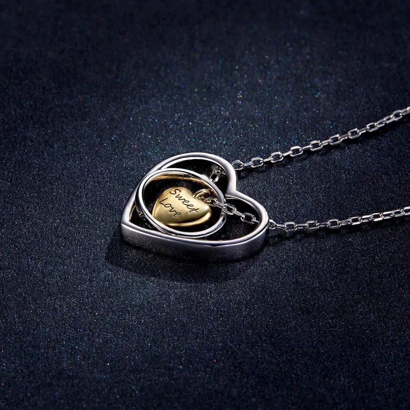 (afbeelding voor) Pandora Style Omringd door hart Ketting - BSN207 - Bekijken 5