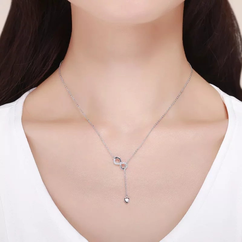 (afbeelding voor) Pandora Style Oneindige charme Chain Ketting - SCN223 - Bekijken 7