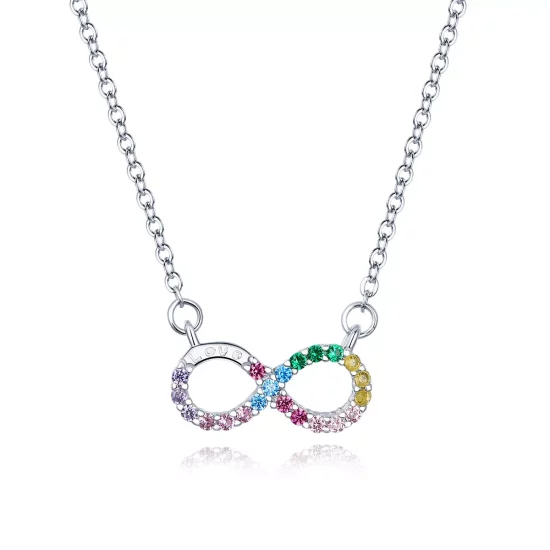(afbeelding voor) Pandora Style Oneindigheidssymbool Chain Ketting - SCN402
