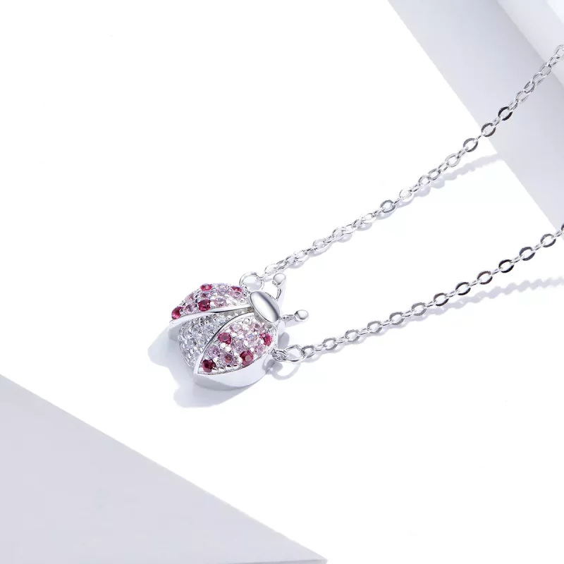 (afbeelding voor) Pandora Style Oogverblindend lieveheersbeestje Chain Ketting - SCN400 - Bekijken 3