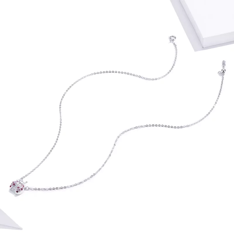 (afbeelding voor) Pandora Style Oogverblindend lieveheersbeestje Chain Ketting - SCN400 - Bekijken 4