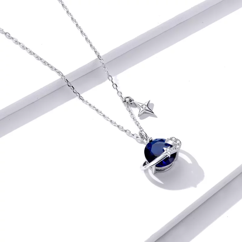 (afbeelding voor) Pandora Style Planeet Chain Ketting - BSN166 - Bekijken 3