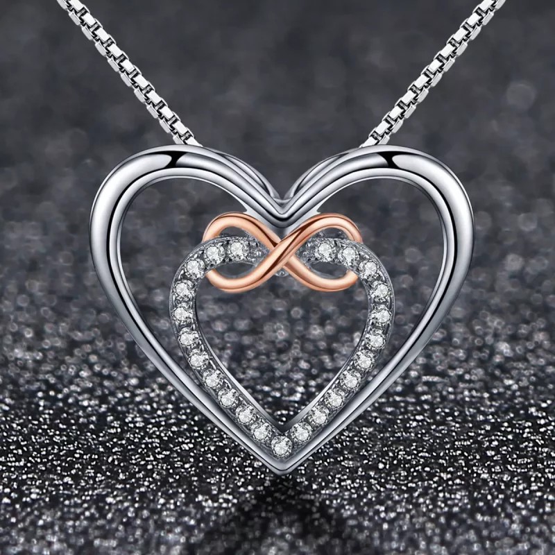 (afbeelding voor) Pandora Style Prachtig hart Chain Ketting - SCN121 - Bekijken 3