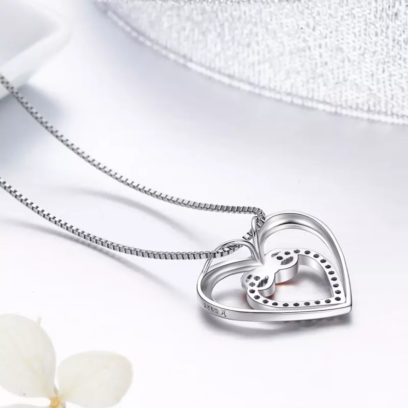 (afbeelding voor) Pandora Style Prachtig hart Chain Ketting - SCN121 - Bekijken 5