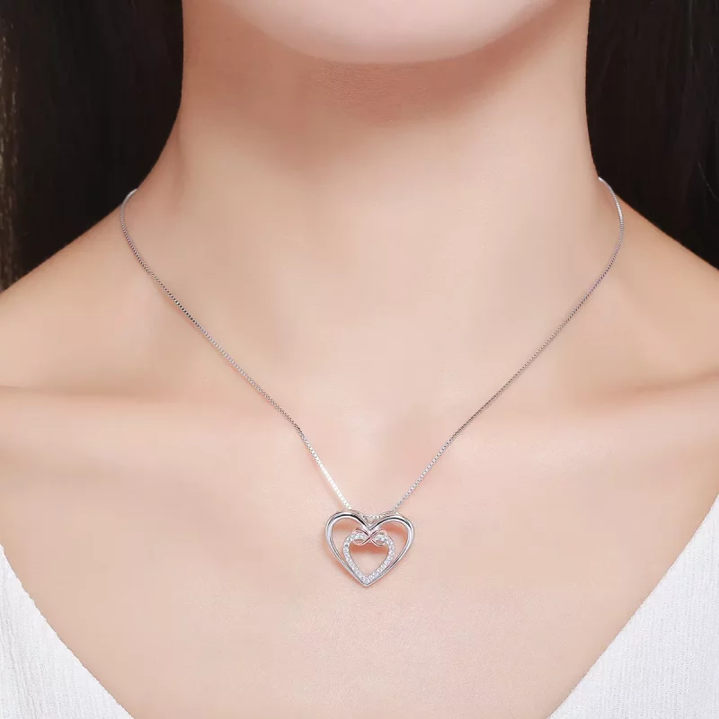 (afbeelding voor) Pandora Style Prachtig hart Chain Ketting - SCN121 - Bekijken 7