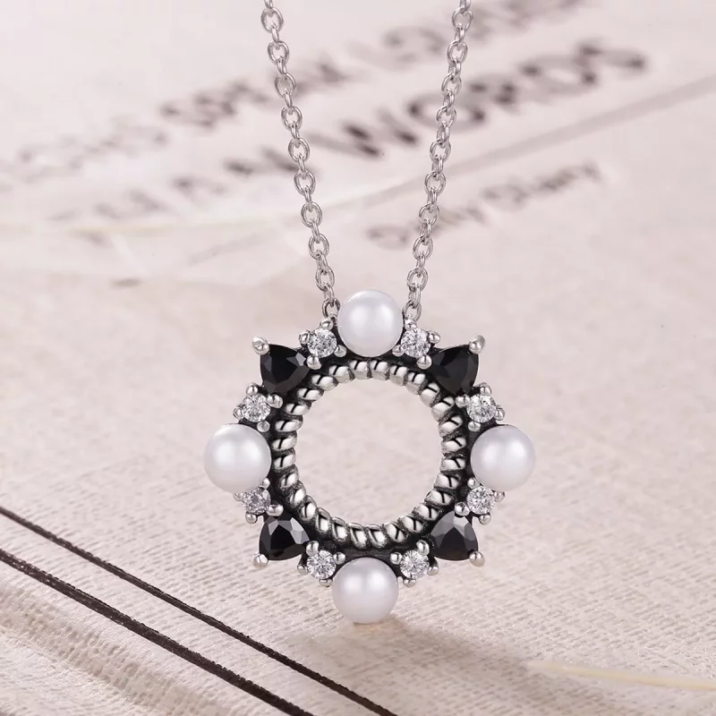 (afbeelding voor) Pandora Style Prachtige beweging Ketting - VSN032 - Bekijken 3