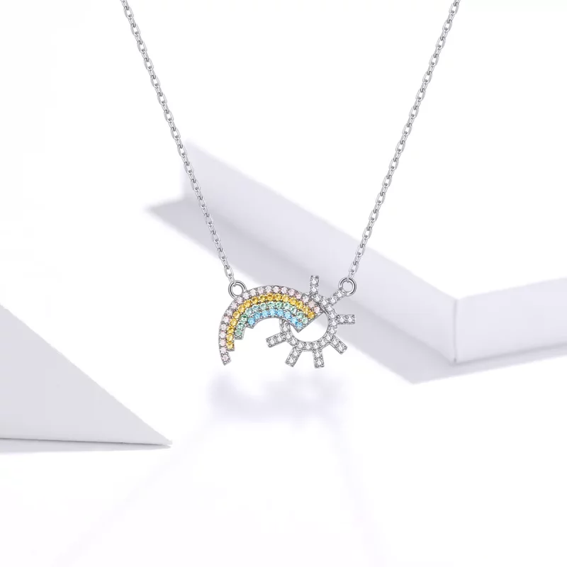 (afbeelding voor) Pandora Style Regenboog Chain Ketting - SCN366 - Bekijken 5