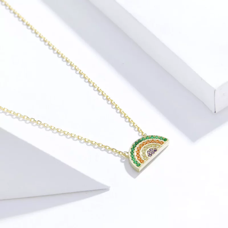 (afbeelding voor) Pandora Style Regenboog Chain Ketting - SCN378 - Bekijken 2
