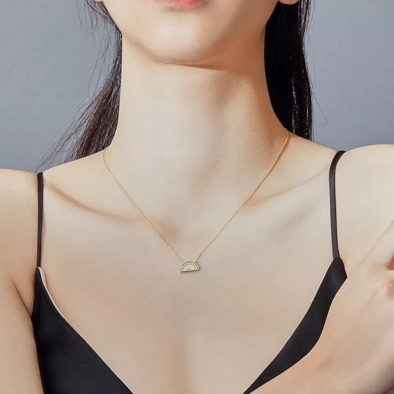 (afbeelding voor) Pandora Style Regenboog Chain Ketting - SCN378 - Bekijken 6