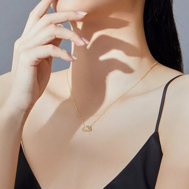 (afbeelding voor) Pandora Style Regenboog Chain Ketting - SCN378 - Bekijken 7