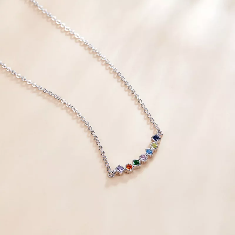 (afbeelding voor) Pandora Style Regenboog Chain Ketting - SCN451 - Bekijken 3