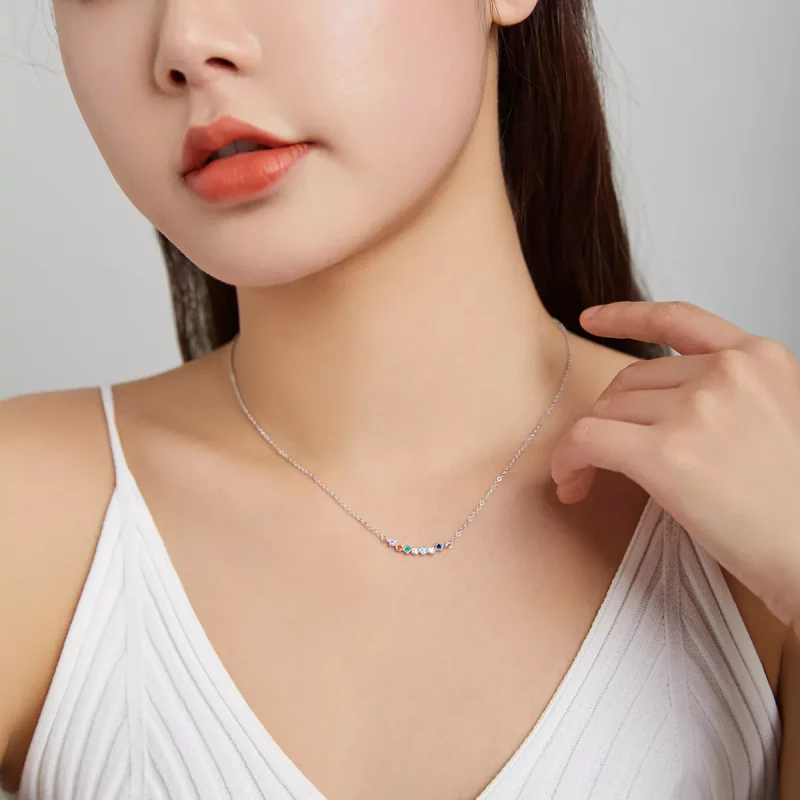 (afbeelding voor) Pandora Style Regenboog Chain Ketting - SCN451 - Bekijken 7