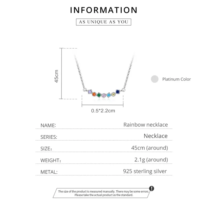 (afbeelding voor) Pandora Style Regenboog Chain Ketting - SCN451 - Bekijken 8