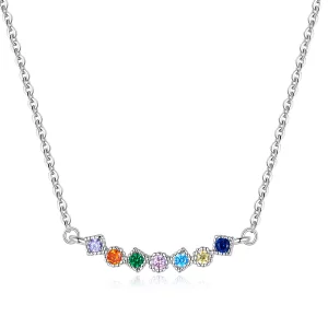 Pandora Style Regenboog Chain Ketting - SCN451 (afbeelding voor) Pandora Style Regenboog Chain Ketting - SCN451