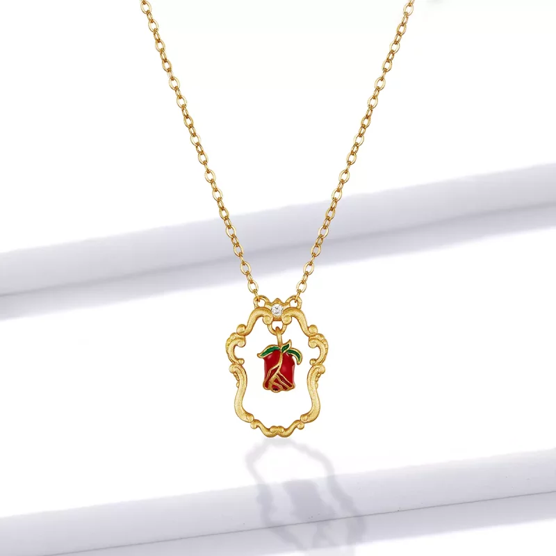 (afbeelding voor) Pandora Style Retro Roos Ketting - BSN157 - Bekijken 5