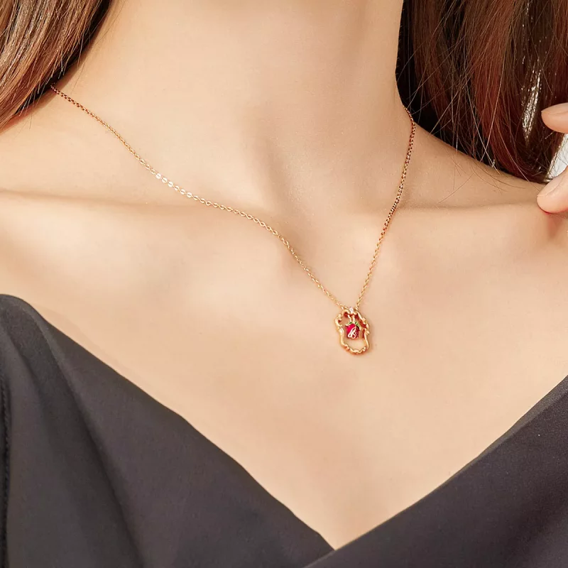 (afbeelding voor) Pandora Style Retro Roos Ketting - BSN157 - Bekijken 8