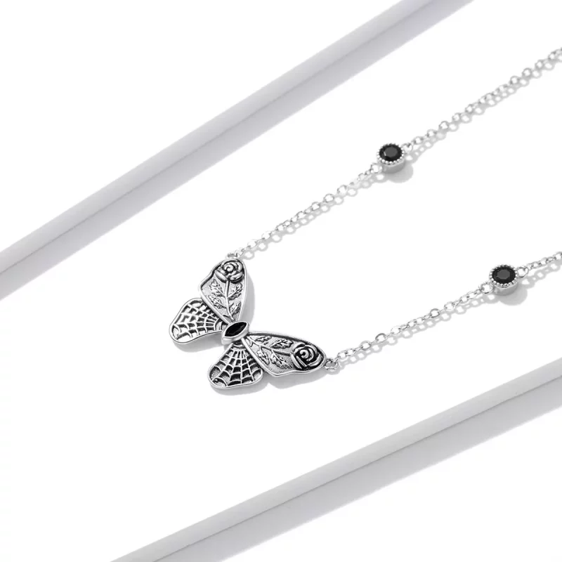 (afbeelding voor) Pandora Style Retro Vlinder Ketting - BSN235 - Bekijken 3