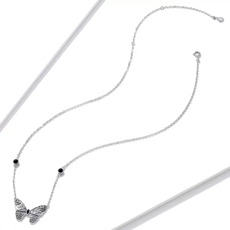 (afbeelding voor) Pandora Style Retro Vlinder Ketting - BSN235 - Bekijken 4