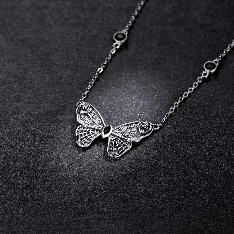 (afbeelding voor) Pandora Style Retro Vlinder Ketting - BSN235 - Bekijken 5