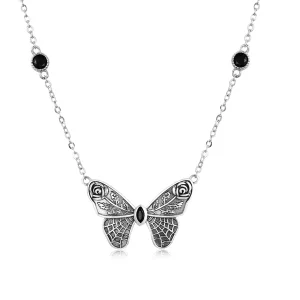 Pandora Style Retro Vlinder Ketting - BSN235 (afbeelding voor) Pandora Style Retro Vlinder Ketting - BSN235