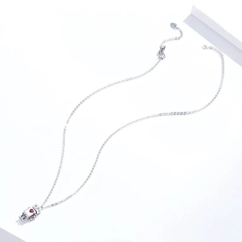 (afbeelding voor) Pandora Style Robot van de liefde Chain Ketting - SCN388 - Bekijken 2