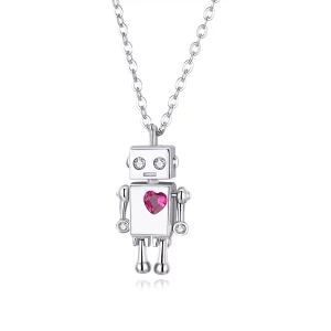 Pandora Style Robot van de liefde Chain Ketting - SCN388 (afbeelding voor) Pandora Style Robot van de liefde Chain Ketting - SCN388