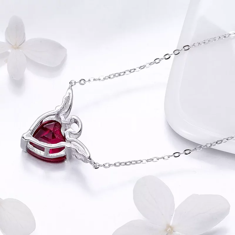 (afbeelding voor) Pandora Style Rode Engel Hart Chain Ketting - SCN285 - Bekijken 4