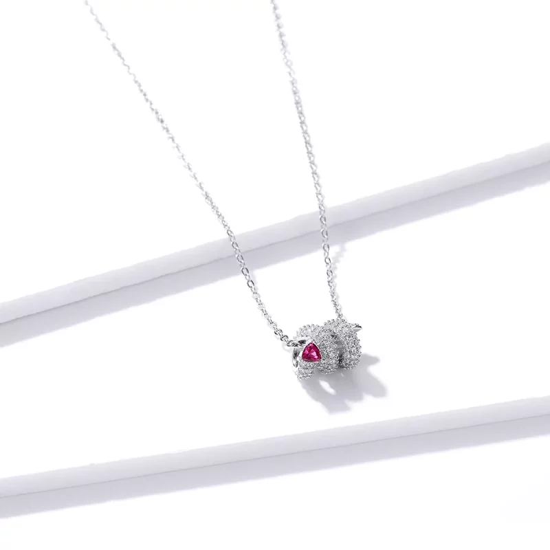 (afbeelding voor) Pandora Style Romantisch Slangenhart Ketting - BSN150 - Bekijken 3