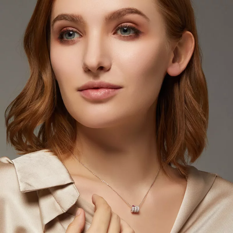 (afbeelding voor) Pandora Style Romantisch Slangenhart Ketting - BSN150 - Bekijken 2