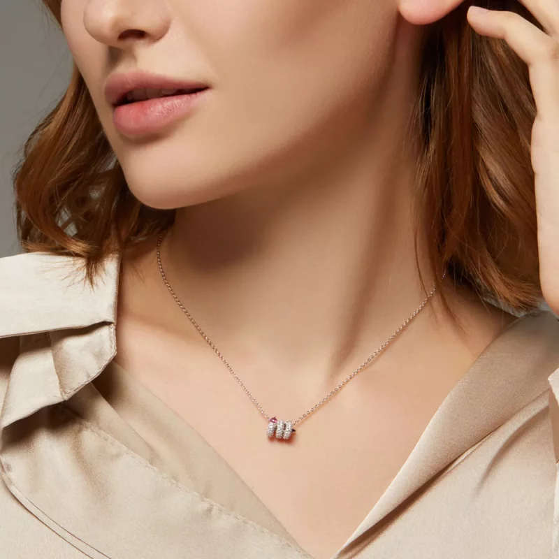 (afbeelding voor) Pandora Style Romantisch Slangenhart Ketting - BSN150 - Bekijken 5