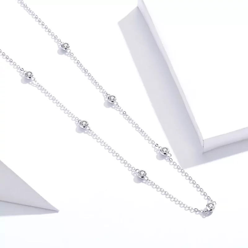(afbeelding voor) Pandora Style Romantische glans Chain Ketting - SCN393 - Bekijken 4