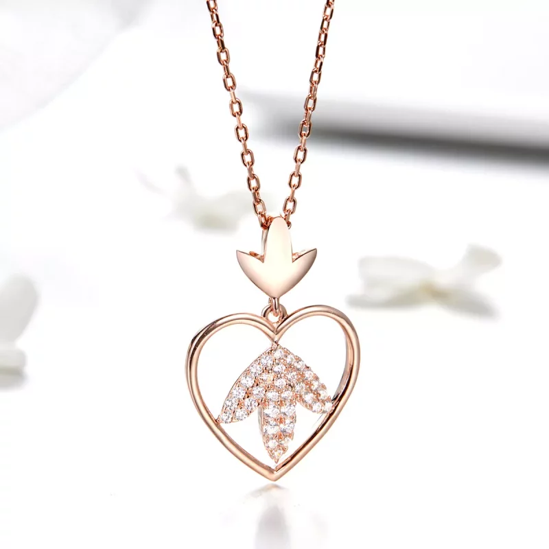 (afbeelding voor) Pandora Style Rose Autumn Love Chain Ketting - SCN313 - Bekijken 2