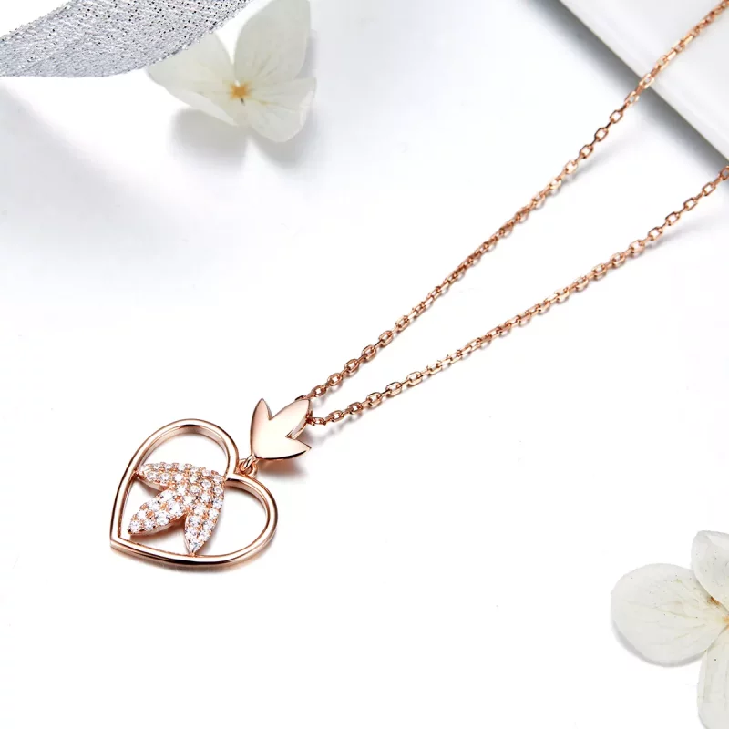 (afbeelding voor) Pandora Style Rose Autumn Love Chain Ketting - SCN313 - Bekijken 3