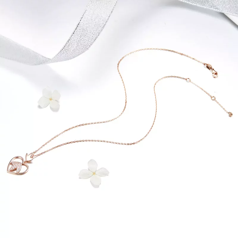(afbeelding voor) Pandora Style Rose Autumn Love Chain Ketting - SCN313 - Bekijken 5