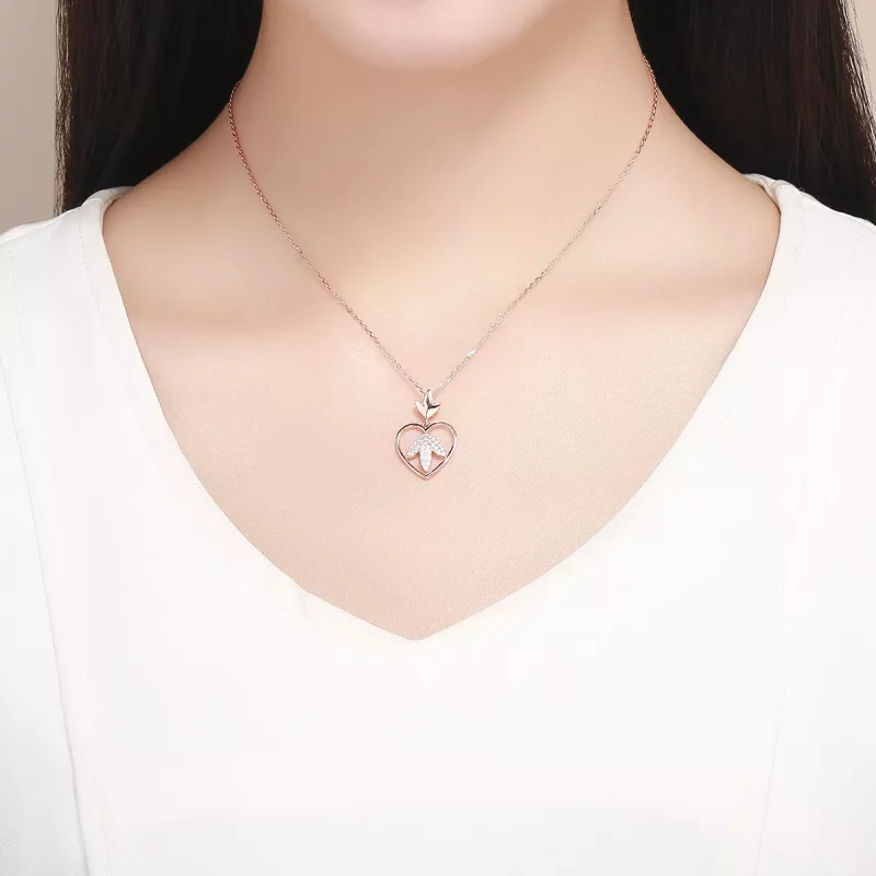 (afbeelding voor) Pandora Style Rose Autumn Love Chain Ketting - SCN313 - Bekijken 6