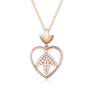 Pandora Style Rose Autumn Love Chain Ketting - SCN313 (afbeelding voor) Pandora Style Rose Autumn Love Chain Ketting - SCN313
