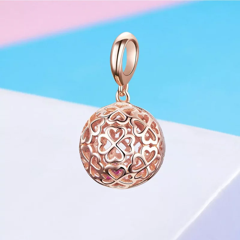 (afbeelding voor) Pandora Style Rose Beweging Klaver Hanger - SCC1127 - Bekijken 4