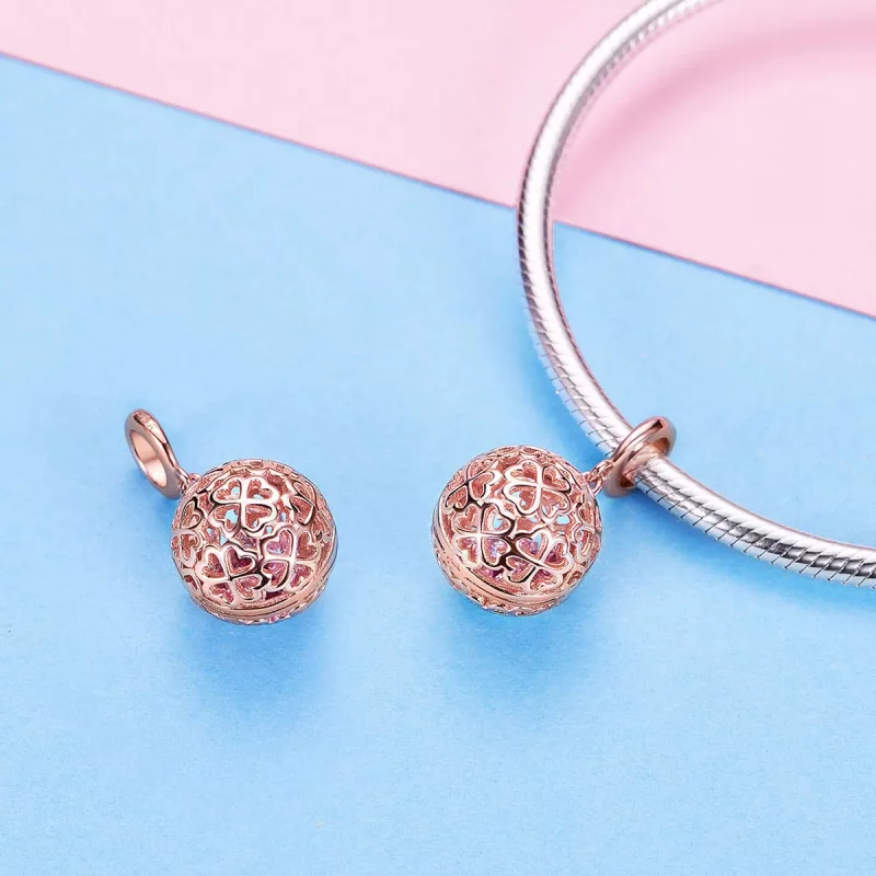 (afbeelding voor) Pandora Style Rose Beweging Klaver Hanger - SCC1127 - Bekijken 5