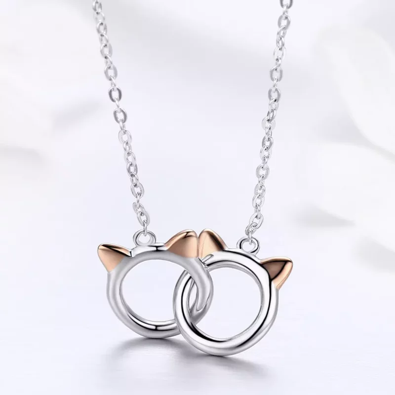 (afbeelding voor) Pandora Style Rose Kat Chain Ketting - SCN252 - Bekijken 4