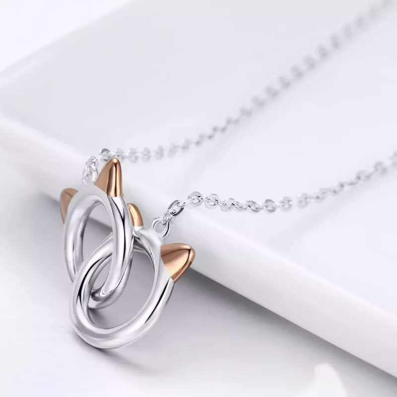 (afbeelding voor) Pandora Style Rose Kat Chain Ketting - SCN252 - Bekijken 5