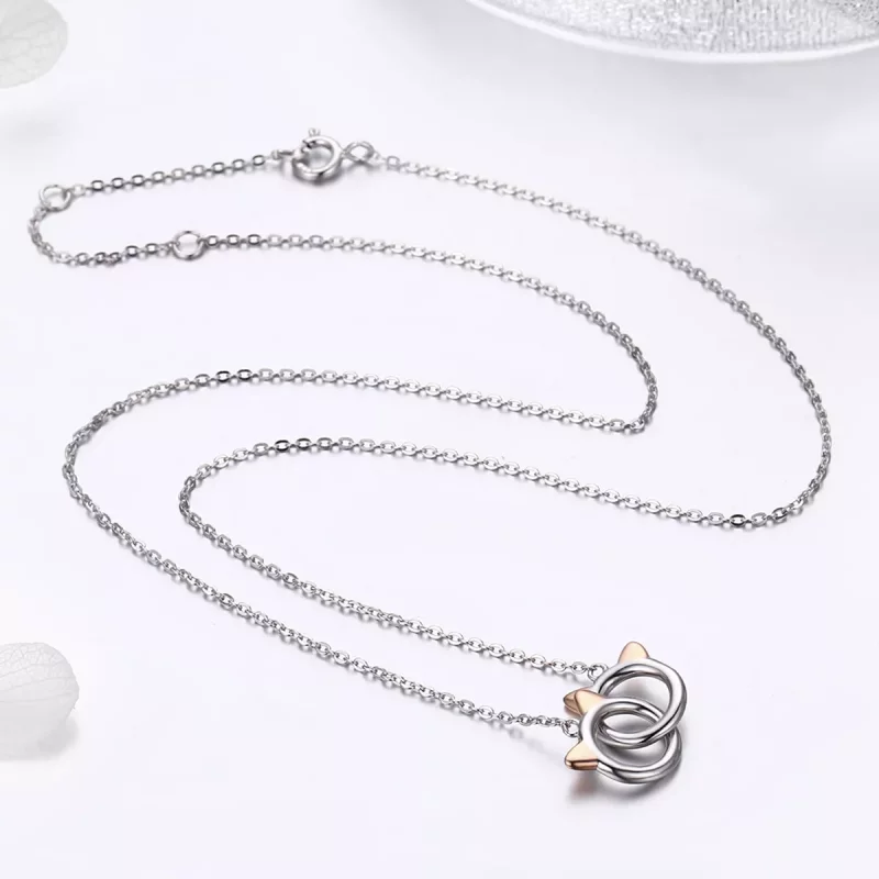 (afbeelding voor) Pandora Style Rose Kat Chain Ketting - SCN252 - Bekijken 7