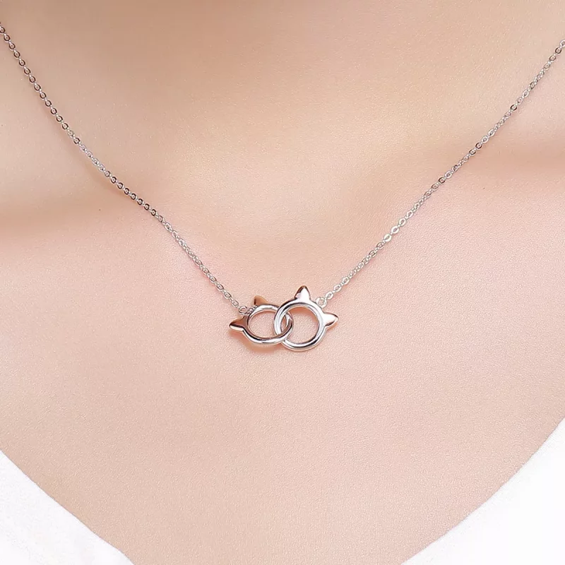 (afbeelding voor) Pandora Style Rose Kat Chain Ketting - SCN252 - Bekijken 8