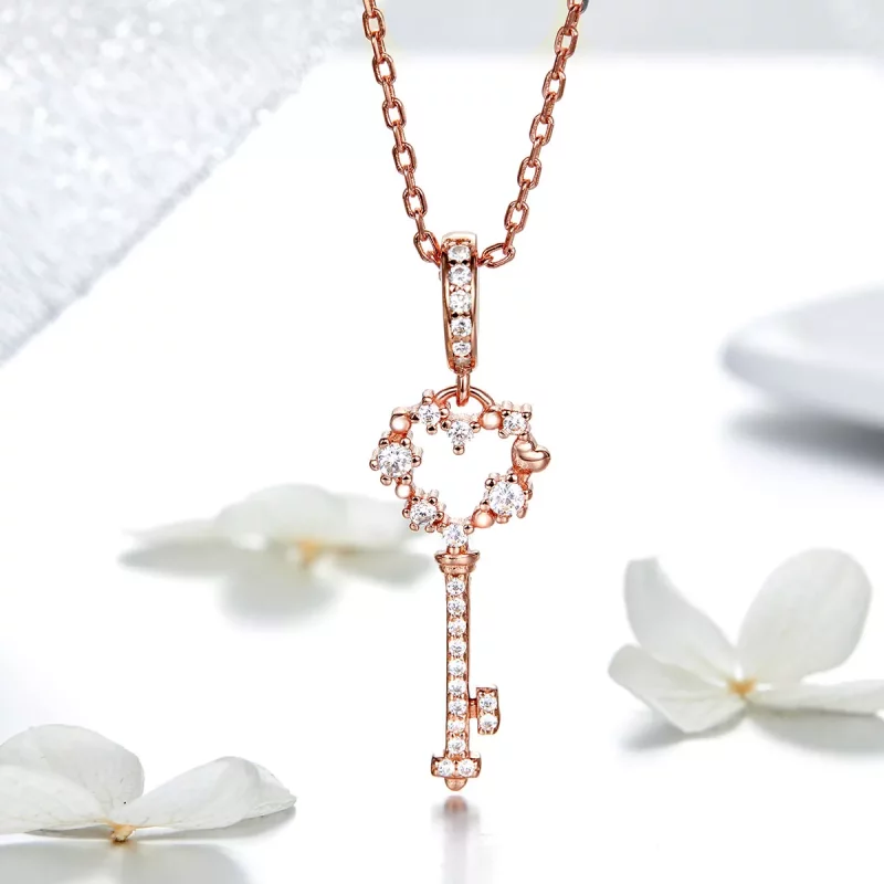 (afbeelding voor) Pandora Style Rose Luchy Shinning Key Hanger - SCC1122 - Bekijken 3