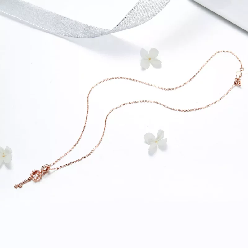 (afbeelding voor) Pandora Style Rose Luchy Shinning Key Hanger - SCC1122 - Bekijken 4