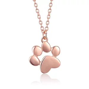 (afbeelding voor) Pandora Style Rose Schattige poot Chain Ketting - SCN275-3